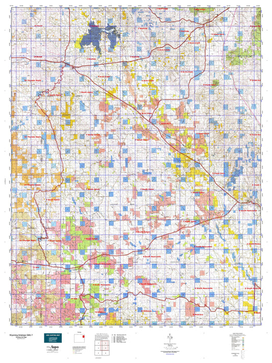 Wyoming Antelope GMU 7 Map Image