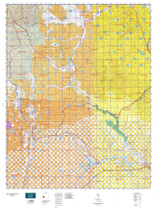 Wyoming Antelope GMU 93 Map Image