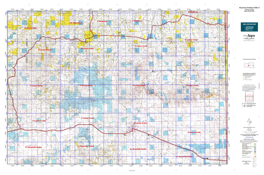 Wyoming Antelope GMU 9 Map Image