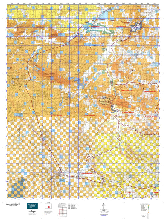 Wyoming Bighorn Sheep GMU 17 Map Image