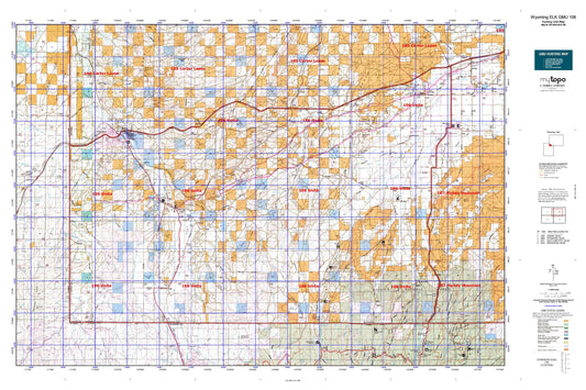 Wyoming Elk GMU 106 Map Image