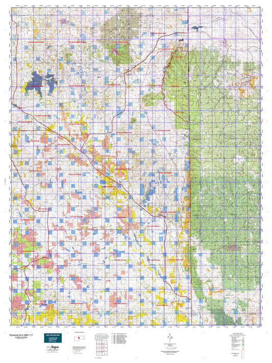 Wyoming Elk GMU 117 Map Image