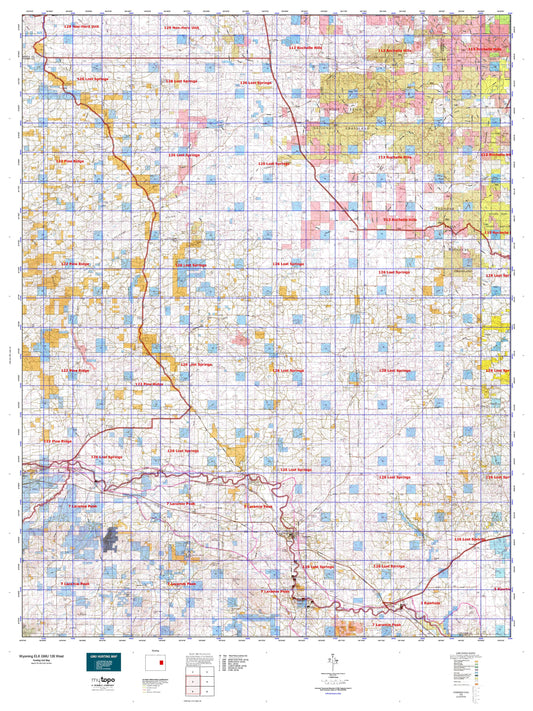 Wyoming Elk GMU 126 West Map Image