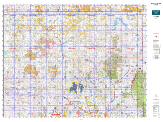Wyoming Elk GMU 129 NE Map Image