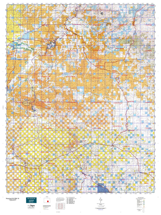 Wyoming Elk GMU 16 Map Image