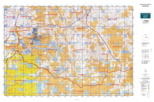 Wyoming Elk GMU 33 Map Image