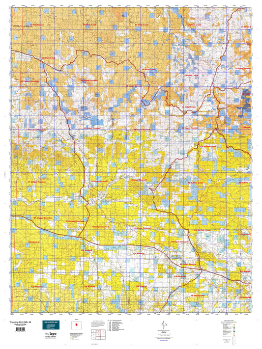 Wyoming Elk GMU 48 Map Image