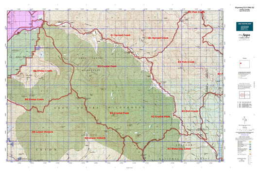 Wyoming Elk GMU 82 Map Image