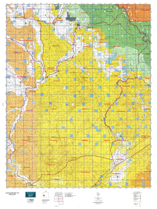 Wyoming Mule Deer GMU 138 Map Image