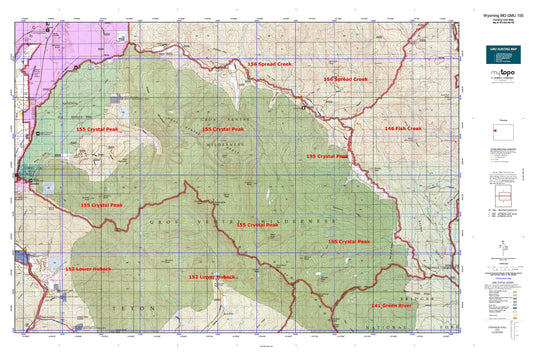 Wyoming Mule Deer GMU 155 Map Image