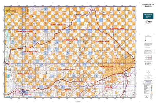 Wyoming Mule Deer GMU 168 Map Image