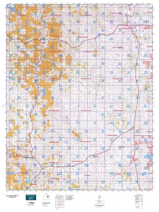 Wyoming Mule Deer GMU 19 Map Image