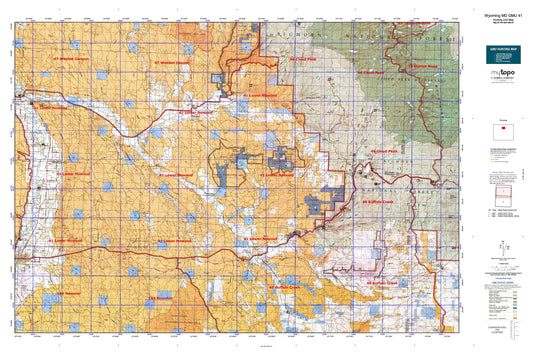 Wyoming Mule Deer GMU 41 Map Image