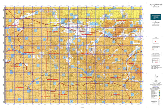 Wyoming Mule Deer GMU 96 Map Image
