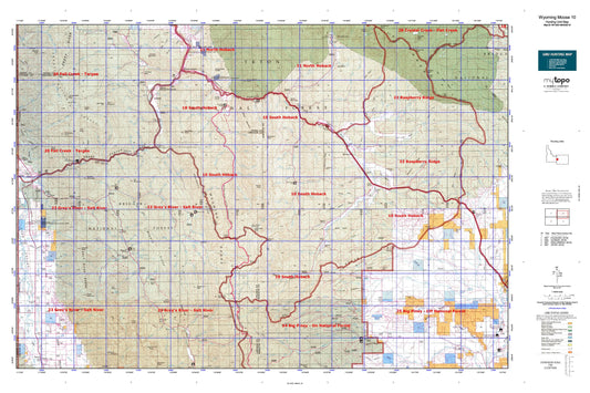 Wyoming Moose 10 Map Image