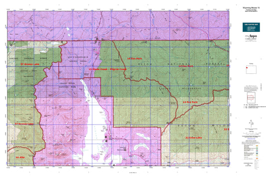 Wyoming Moose 15 Map Image