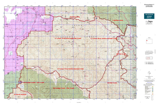 Wyoming Moose 17 Map Image