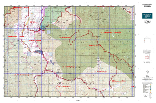 Wyoming Moose 21 Map Image