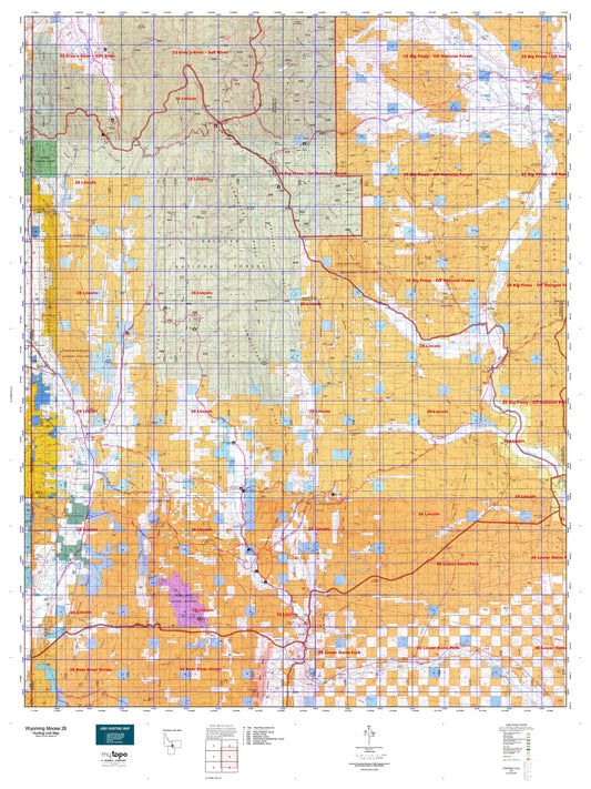 Wyoming Moose 26 Map Image