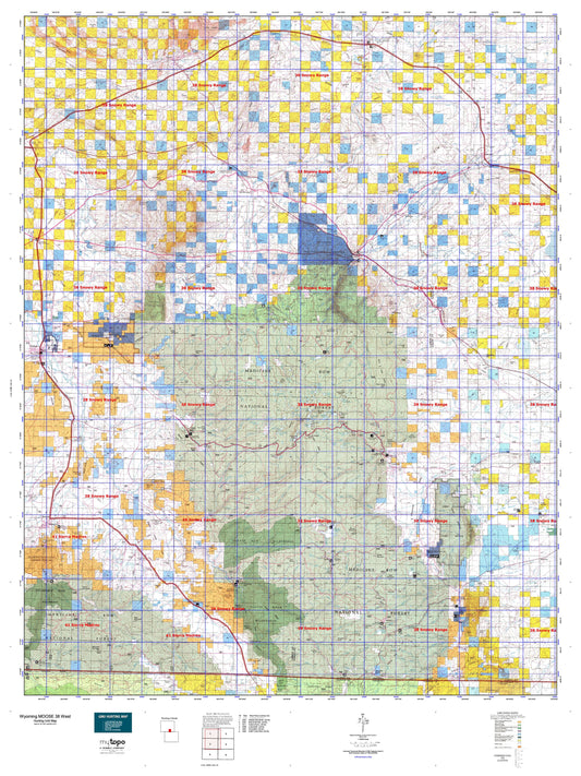 Wyoming Moose 38 West Map Image