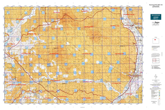 Wyoming Whitetail Deer GMU 125 Map Image