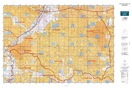 Wyoming Whitetail Deer GMU 164 Map Image