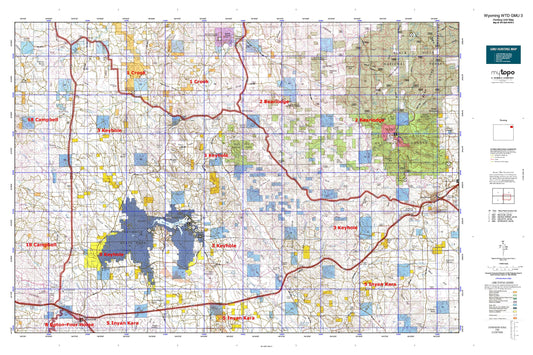 Wyoming Whitetail Deer GMU 3 Map Image