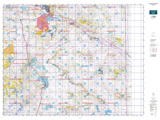 Wyoming Whitetail Deer GMU 55 Map Image