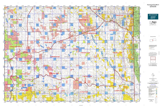 Wyoming Whitetail Deer GMU 9 Map Image