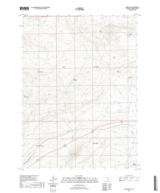 Como West Wyoming US Topo Map Image