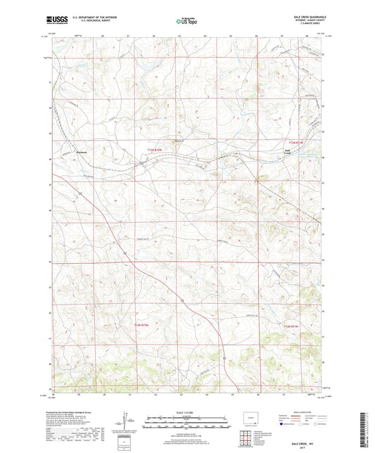 Dale Creek Wyoming US Topo Map Image