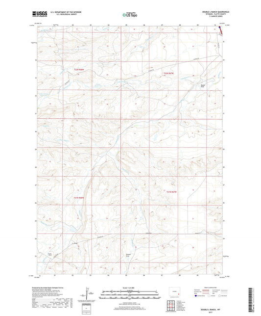 Double L Ranch Wyoming US Topo Map Image