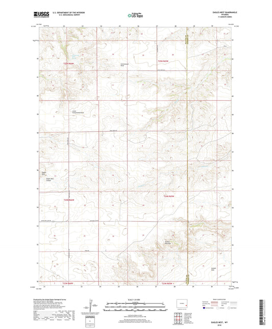 Eagles Nest Wyoming US Topo Map Image