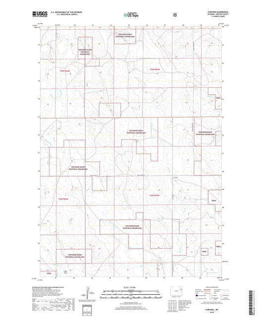 Fairview Wyoming US Topo Map Image