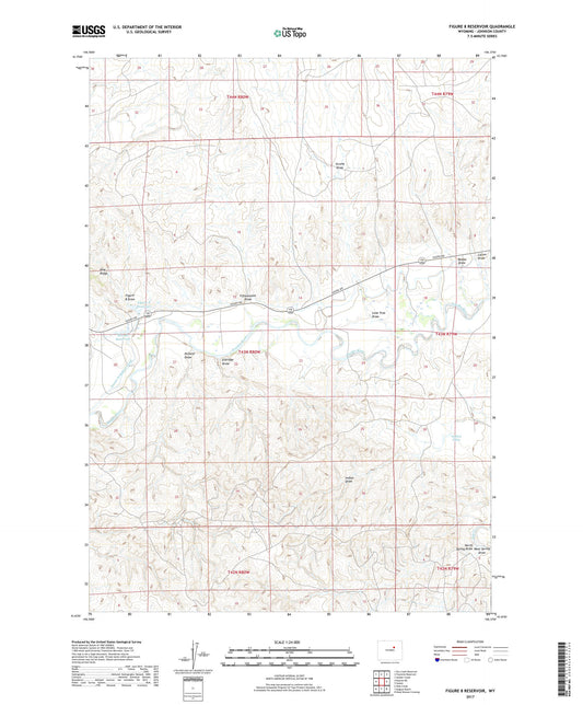 Figure 8 Reservoir Wyoming US Topo Map Image