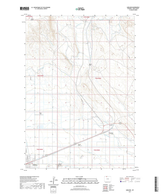 Garland Wyoming US Topo Map Image