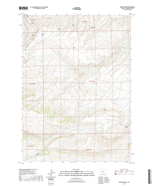 Gravel Spring Wyoming US Topo Map Image