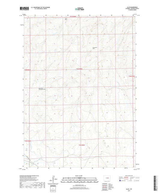 Illco Wyoming US Topo Map Image