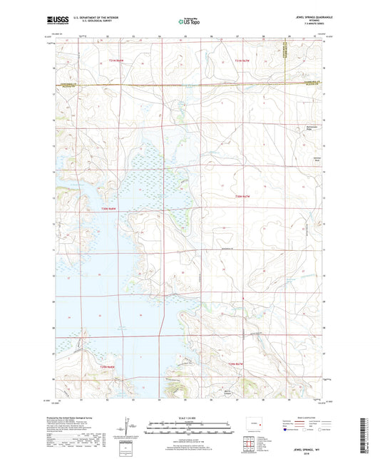 Jewel Springs Wyoming US Topo Map Image