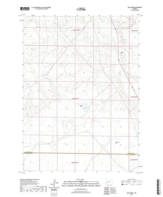 Juel Spring Wyoming US Topo Map Image