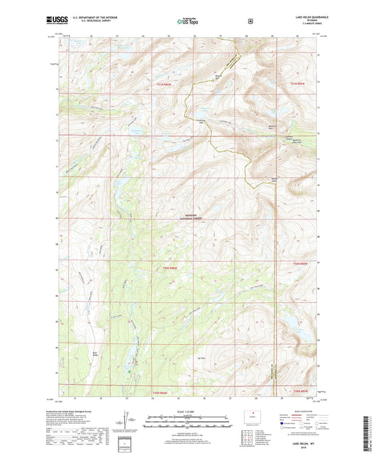 Lake Helen Wyoming US Topo Map Image