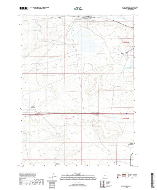 Little America Wyoming US Topo Map Image