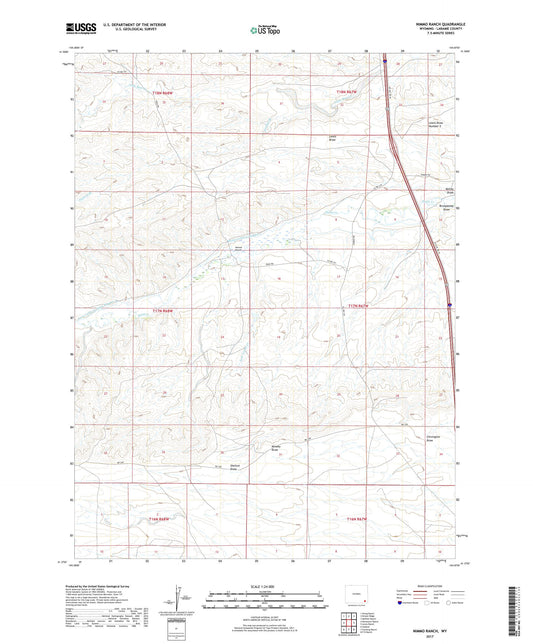 Nimmo Ranch Wyoming US Topo Map Image