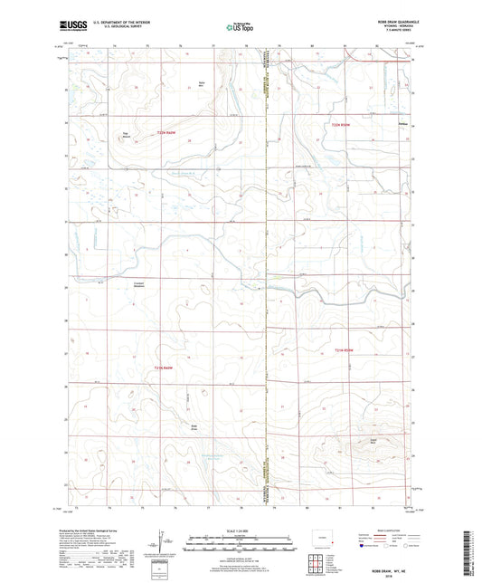 Robb Draw Wyoming US Topo Map Image