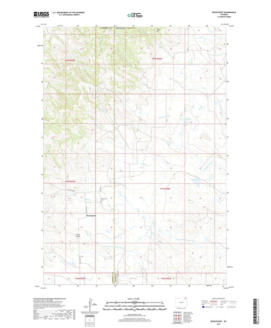 Rockypoint Wyoming US Topo Map Image