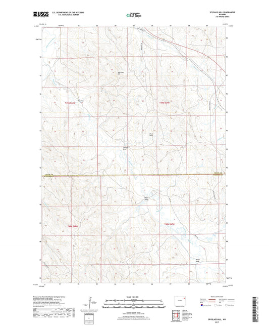 Spyglass Hill Wyoming US Topo Map Image