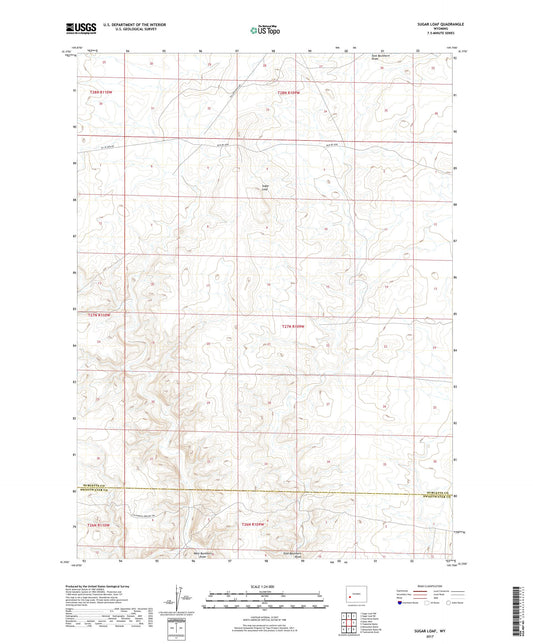 Sugar Loaf Wyoming US Topo Map Image