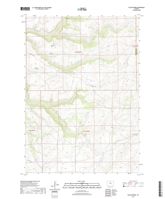 Tallon Spring Wyoming US Topo Map Image