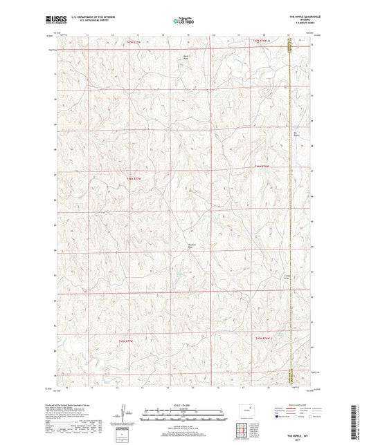 The Nipple Wyoming US Topo Map Image
