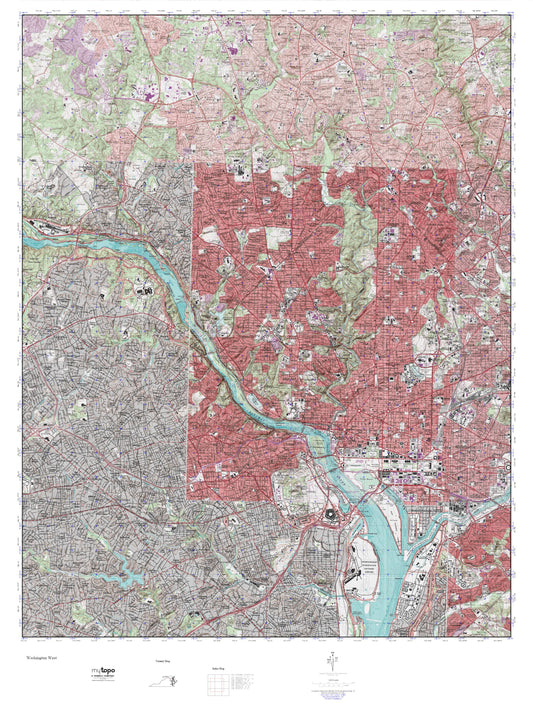 Washington West MyTopo Explorer Series Map Image
